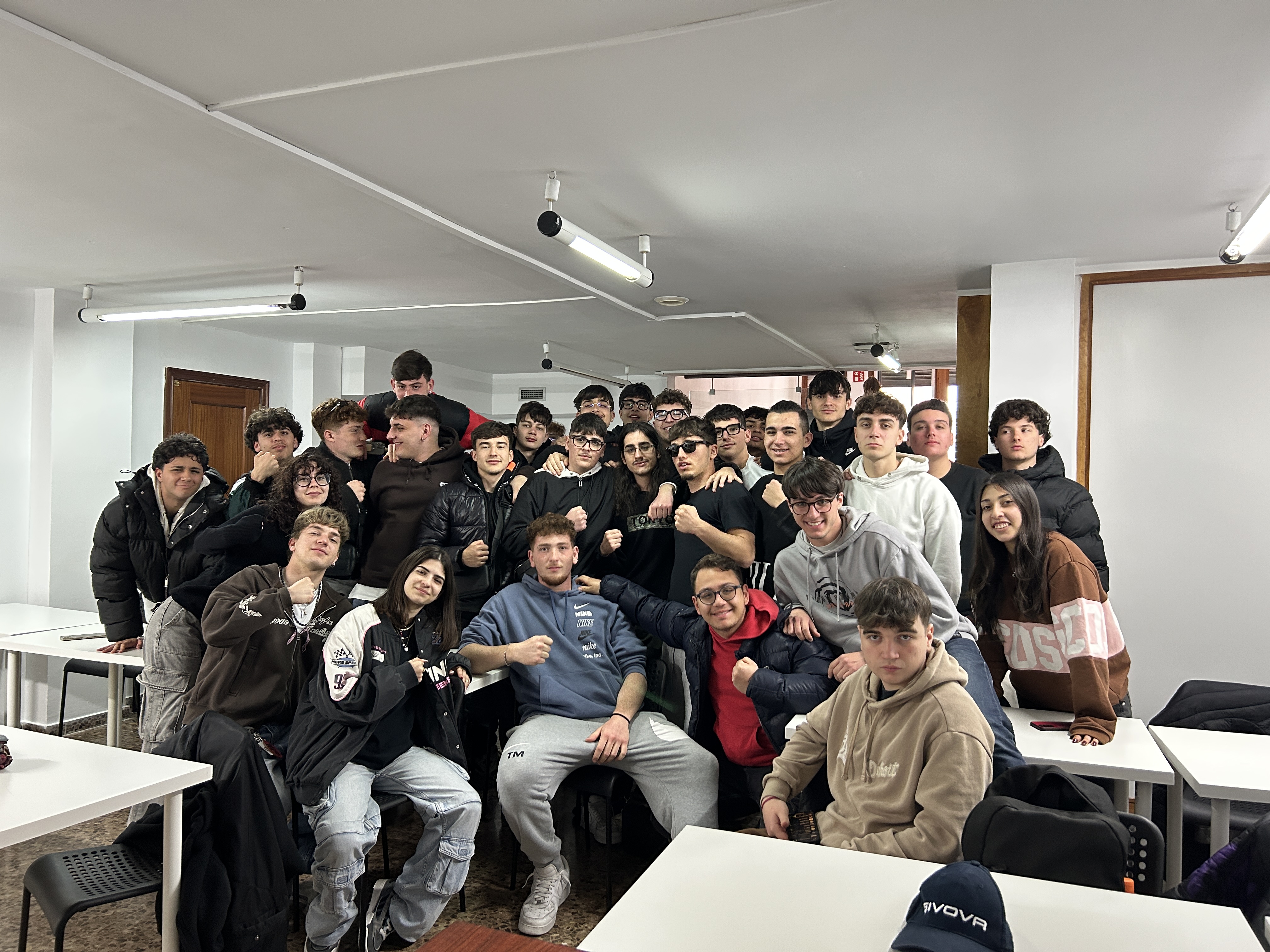 Student group classroom Lloret de Mar