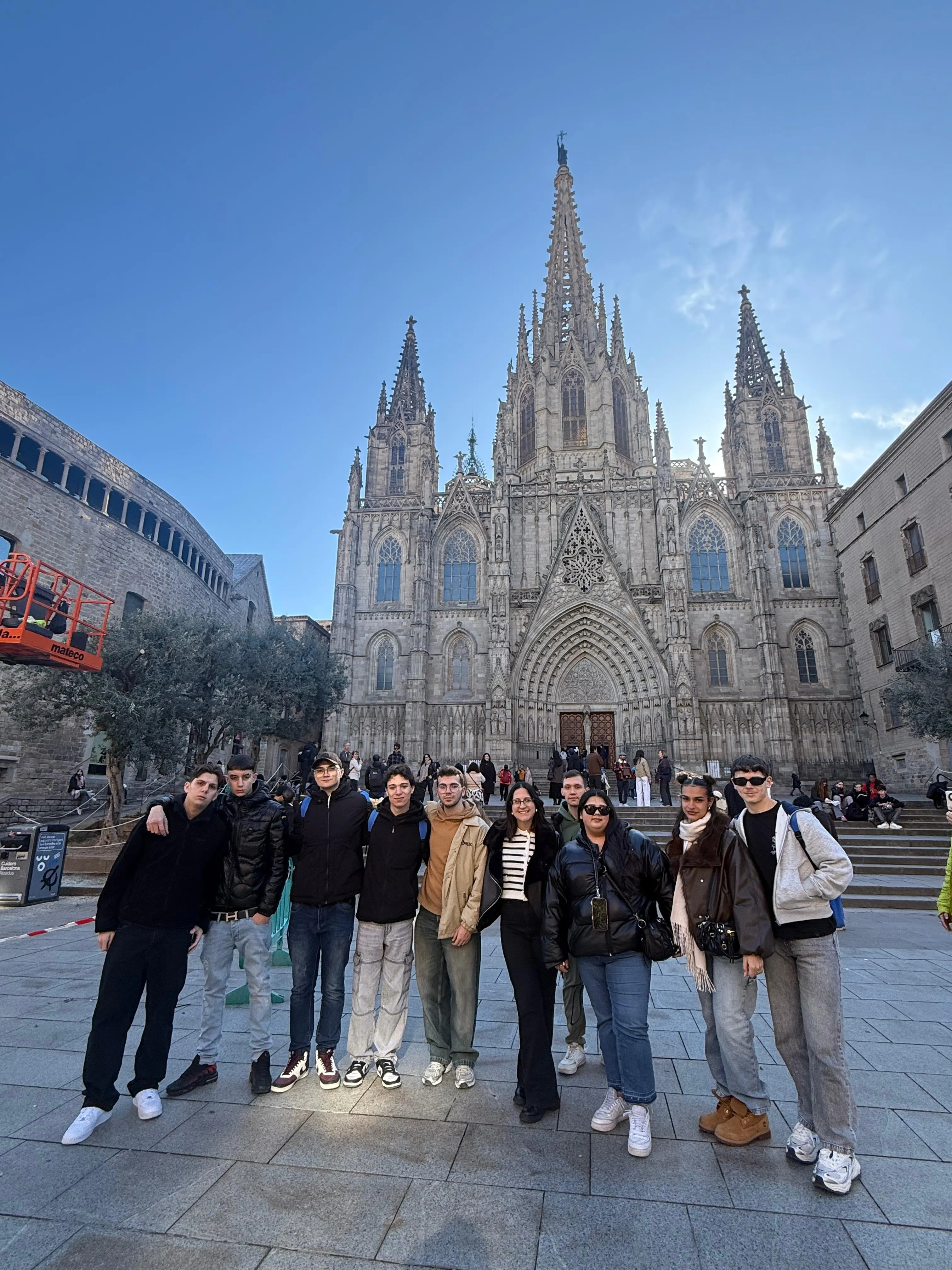 Group at Barcelona Gothic Cathedral