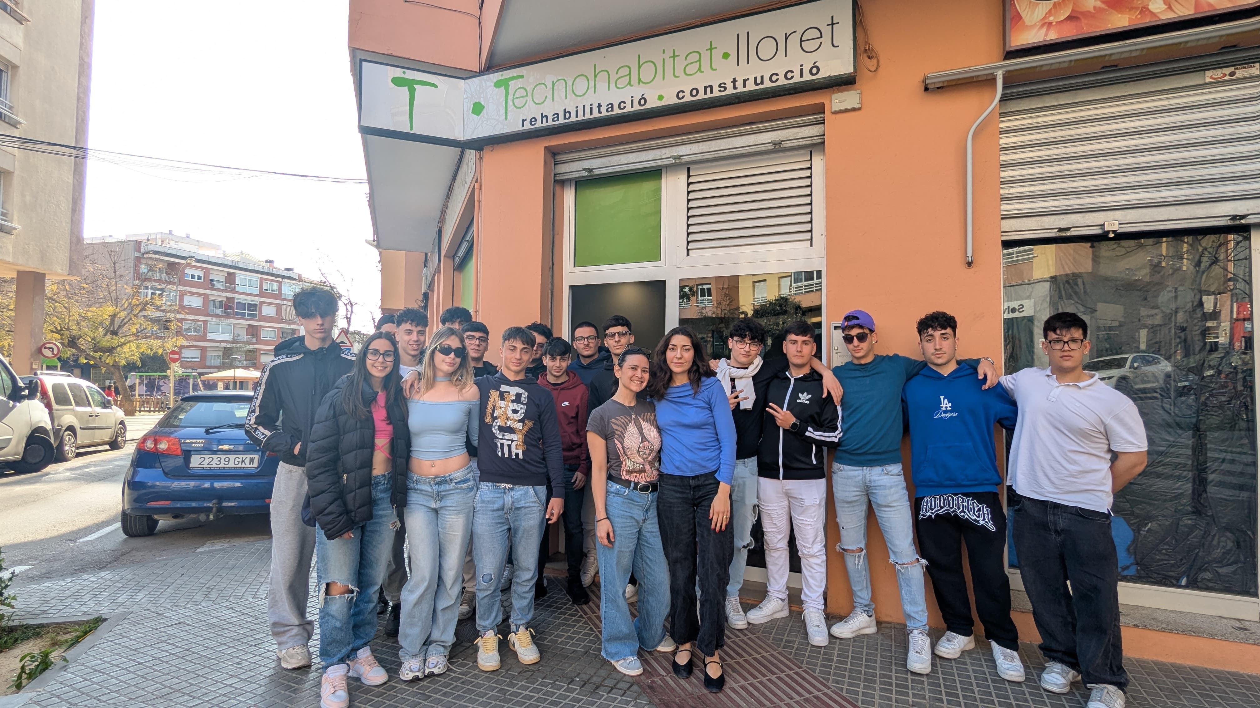 Students on company technical visit, vocational program in Spain